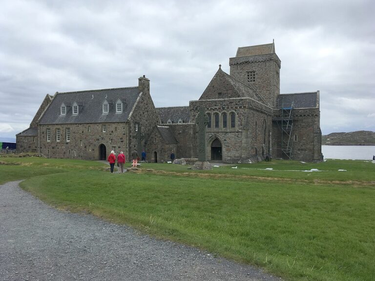 St Mary's Abbey on Iona, founded on the site of Columba's monastery